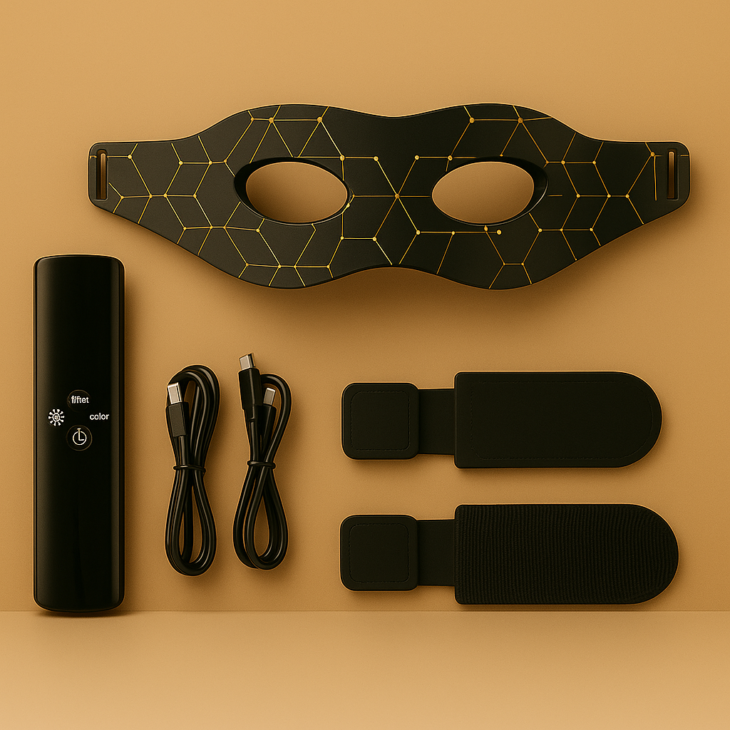 Red Light Therapy Eye Mask – LED Skin Rejuvenation & Anti-Aging – HBH