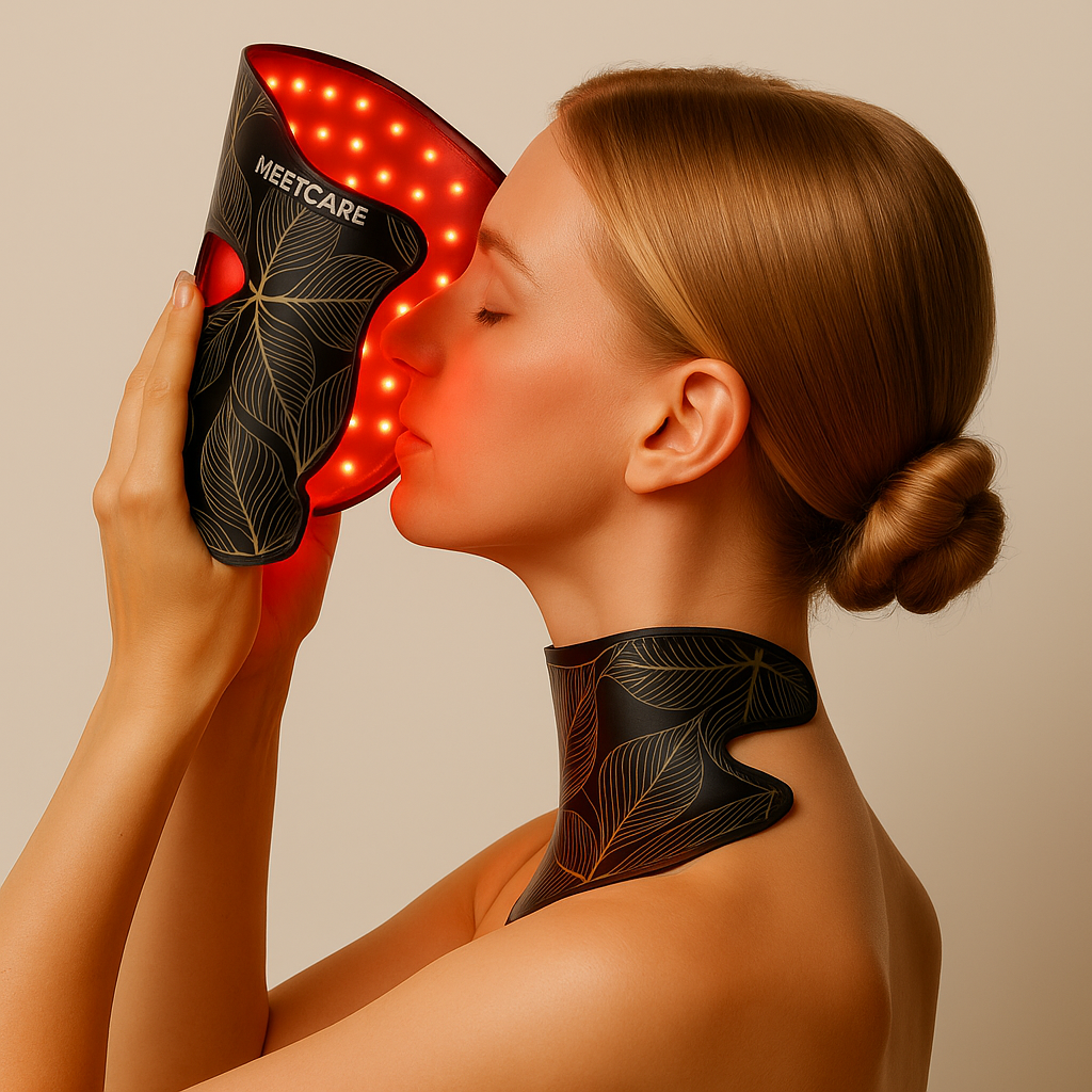 HBH Red Light Therapy Mask for Face & Neck – Anti-Aging LED Device
