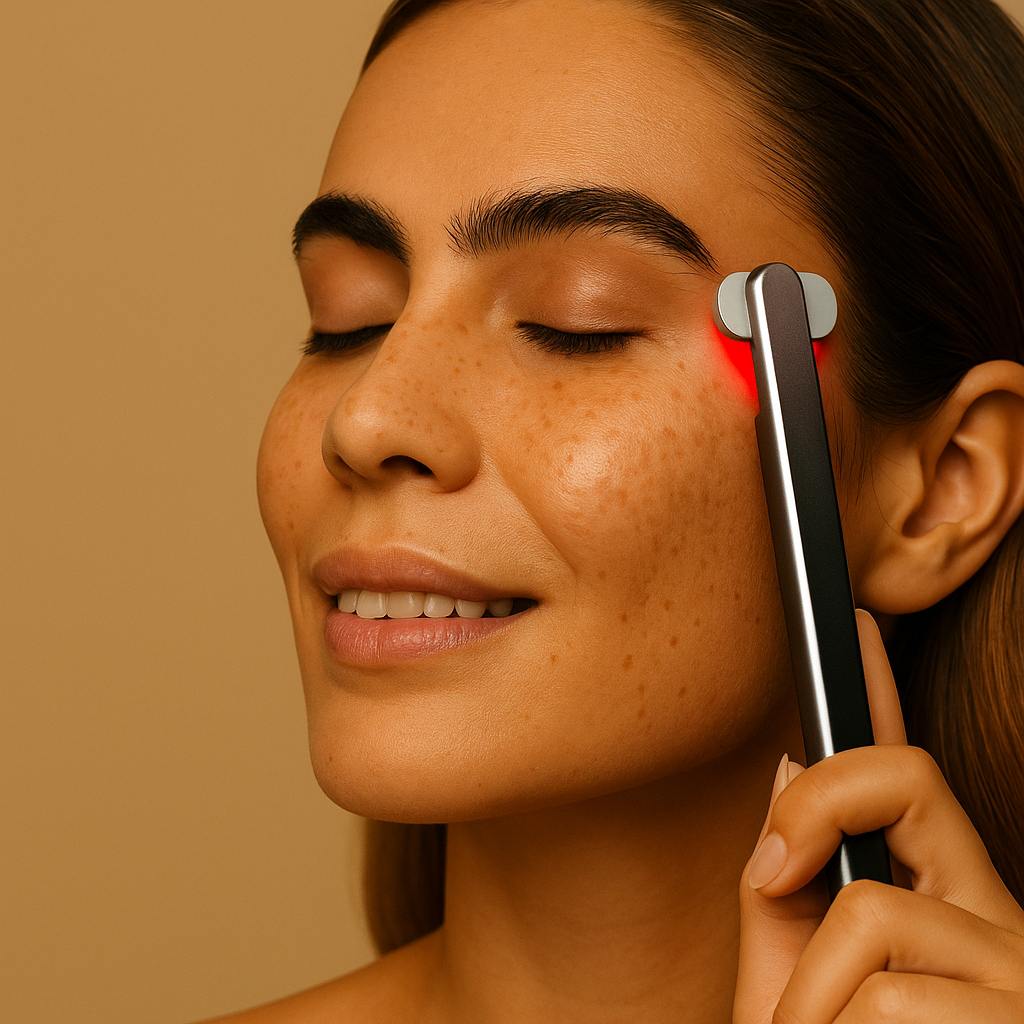 HBH Red Light Facial Wand – EMS Skin Tightening & Collagen Boost Therapy